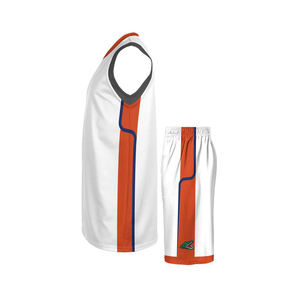 Conjunto de Pantalones Cortos y Camiseta de Baloncesto Transpirable Estampado al por Mayor, Diseño OEM con Logotipo Personalizado, Tejido de Malla Ligero para Toda Temporada y Torneos - Product Image 3