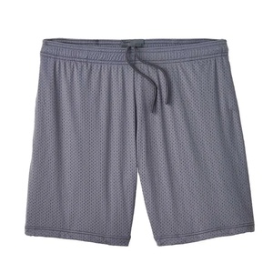 Pantalones Cortos de Malla de Color Sólido para Hombre, Cintura con Cordón, Transpirables, Estilo Casual, Corte Medio, Tejido de Poliéster - Product Image 1