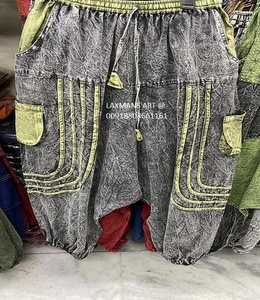 Sarouel patchwork en coton pyjama sarouel en coton pyjama patchwork en coton pyjama indien pyjama patchwork en coton népalais pantalon bohème - Product Image 3