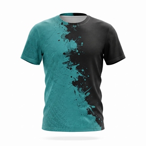 T-shirt de sport pour homme en sublimation, personnalisé, bicolore, en coton et polyester, pour l'entraînement en salle de sport et le fitness, vente en gros - Product Image 4