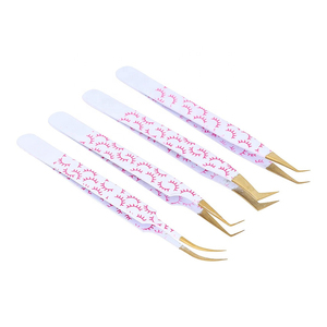 Ensemble de pinces à cils de qualité supérieure en acier inoxydable, outils de précision pour extensions de cils avec emballage en boîte - Product Image 6
