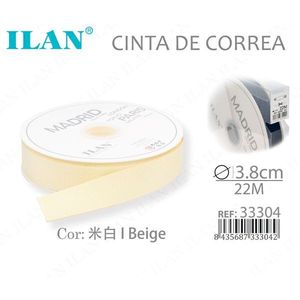 Nastro Intrecciato Beige Madrid 3,8cm x 22m per Cinghie e Fasce - Product Image 3