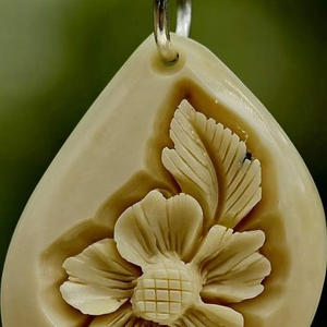 Boucles d'oreilles tendance faites à la main en os de chameau pour femme, bijoux en corne et os de buffle naturels, longues, cadeaux parfaits, accessoires de mode - Product Image 1