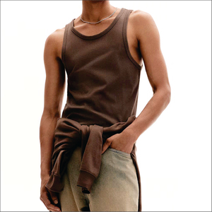 เสื้อกล้ามถักสไตล์วินเทจสำหรับผู้ชายรุ่นใหม่ล่าสุด ไซส์พลัส ทรงสปอร์ต ระบายอากาศได้ดี เหมาะสำหรับออกกำลังกาย ผลิตจากโพลีเอสเตอร์ พิมพ์ลายดิจิทัล สำหรับฤดูร้อน - Product Image 3