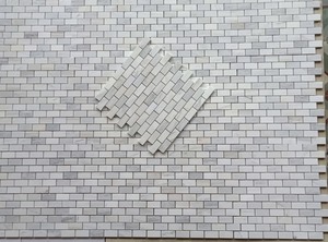 Mosaico de Mármol Blanco con Acabado Madera, Diseño Moderno Amalfi, 8mm de Grosor, Resistente al Agua, Ecológico, 5 Años de Garantía, para Paredes Interiores - Product Image 3