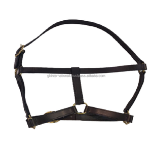 Cabestrillo de cuero de alta calidad, caballo de lujo de canal vacío, con corona anatómica y HARDWARE de oro rosa - Product Image 2