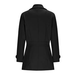 Gabardina Unisex para Mujer, Estilo Doble Botonadura con Cinturón, Abrigo Largo Elegante, Cortavientos, Logotipo Personalizado - Product Image 2