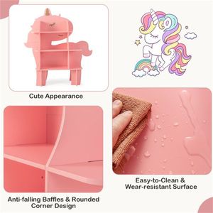 Scaffale Aperto Rosa per Giocattoli e Libri per Bambini - Product Image 6