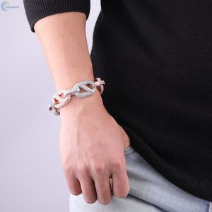 Bracelet Hip Hop en Diamant de Laboratoire VVS1 Taille Baguette, Bracelet Figaro Iced Out, Bracelet Cubain Style Rappeur - Product Image 2