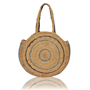 Sac messager tendance 2026 pour femme, style bohème écologique, fait main en jute et coton, fermeture ouverte, taille personnalisable - Product Image 5