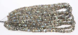 Perles de Labradorite lisse en forme de pépites AAA, 7-8 MM, perles de pierres précieuses de Labradorite polies, 16 pouces, perles de Labradorite naturelle lisses - Product Image 4