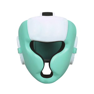 New 2026 Pink White PU Leather Boxing <b>Head</b> Guard Unisex Protective Hook Loop Closure Sports <b>Style</b> Solid Color <b>Head</b> Protection - Product Image 3