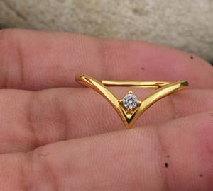 แหวนเงินแท้ 925 ชุบทอง งานแฮนด์เมดสุดหรู ดีไซน์คลาสสิก สำหรับงานแต่งงานและงานปาร์ตี้ แหวนงานฝีมือสั่งทำพิเศษสำหรับผู้หญิง ขายส่ง - Product Image 4