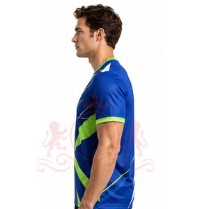 Maillots de football 2026 légers bleus et blancs pour équipe – Meilleur produit en polyester - Product Image 3