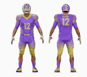 Uniformes de Fútbol Americano Personalizados para Jóvenes y Adultos, Uniformes de Fútbol Americano Cómodos Sublimados - Product Image 3