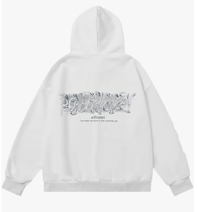 Sudadera con Capucha de Corte Regular con Estampado Gráfico para Hombre y Mujer, Sudadera de Algodón 100% Grueso, Sudadera Moderna de Otoño, Ropa Urbana Unisex - Product Image 2