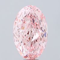 Diamante Suelto Certificado por IGI para Joyería, 1.00 Quilates, Color Rosa Intenso, Corte Ovalado, Diamante Cultivado en Laboratorio, Corte Excelente, Claridad VS2