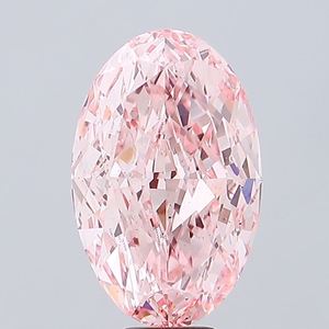 Diamant en vrac certifié IGI pour bijoux, 1,00 carat, rose vif fantaisie, ovale, diamant de laboratoire, coupe excellente, clarté VS2 - Product Image 1