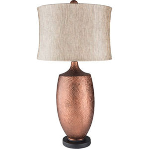 Juego de 2 Lámparas de Mesa Estilo Rústico con Acabado Bronce Aceitado y Pantalla de Lino Color Avena para Sala de Estar o Dormitorio al Precio Más Bajo - Product Image 5