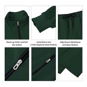 Conjuntos Deportivos de 2 Piezas para Hombre, Trajes Deportivos con Cremallera Completa, Conjuntos para Correr, Ropa Deportiva Informal y Cómoda, Sudadera con Capucha Deportiva - Product Image 4