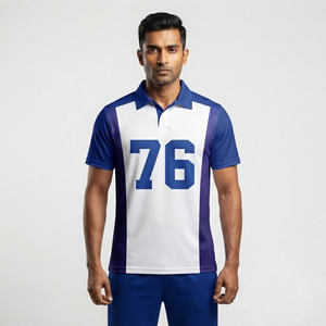 High-Performance Cricket Sportswear Custom Team Name Men's Cricket Jersey Quick Dry Sports Shirt Men's Custom Sublimated <b>Soccer</b> - Product Image 1