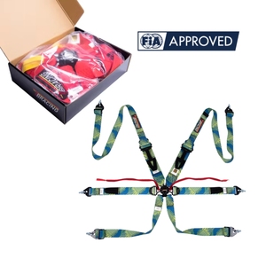 Arnés de Carreras de 6 Puntos SPORT PLUS 4 Homologado por la FIA 8853 2016, Cinturón de Seguridad Ultrafino para Deportes de Motor, Venta al Por Mayor - Product Image 1