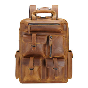 Mochila de Cuero de Calidad, Mochila de Cuero para Portátil, Mochila de Cuero Segura, Bolsa de Transporte Profesional - Product Image 2
