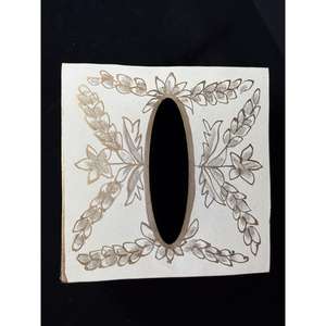 Boîte à mouchoirs de luxe peinte à la main, objet d'art en métal, décoration d'intérieur, accessoires de table et de salle à manger, cuisine, hôtel, restaurant, mariage - Product Image 2