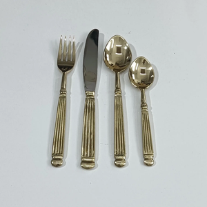 Elegant Design Gold Finish Stainless Steel Flatware <b>set</b> Gold Finish <b>Cutlery</b> <b>set</b> Steel Flatware <b>set</b> Gold Flatware <b>set</b> - Product Image 5