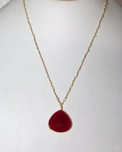 925 Sterling Silver Gold Plated Natural Pearl with <b>Ruby</b> Beaded Gemstone <b>Necklace</b> IGI Certified Wedding & Gift for Women - Product Image 4