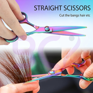 Tijeras de Peluquería Profesionales de Alta Resistencia 6.5, Color Arcoíris, Personalizables, Nueva Llegada, Buen Proveedor - Product Image 6