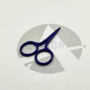 Tijeras de Bordado Mini de Acero Inoxidable con Recubrimiento de Color Azul Real Intenso, Tijeras de Costura con Punta Fina y Afilada, Herramienta para Manualidades - Product Image 2