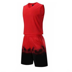 Uniforme de basketball pour hommes imprimé sur mesure, fabriqué au Pakistan, 100 % polyester, taille élastique, sans manches, respirant, anti-humidité, sportif - Product Image 3