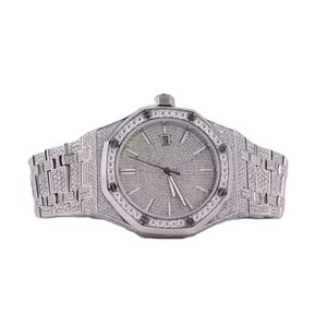 Reloj de Pulsera para Hombre, Estilo Hip Hop, con Diamantes Moissanite de Alta Calidad, Diseño Lujoso, Último Modelo, Precio de Mayoreo - Product Image 1