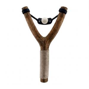 Tirachinas de madera con mango envuelto en hilo, accesorio DIY para deportes al aire libre - Product Image 6