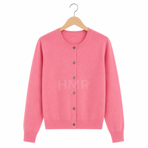 เสื้อสเวตเตอร์ไหมพรมคอวีสีชมพูทันสมัย ระบายอากาศได้ดี อุ่นสบายสำหรับฤดูหนาว เหมาะสำหรับใส่ในชีวิตประจำวัน ของชมรมพี่น้อง HMR - Product Image 5