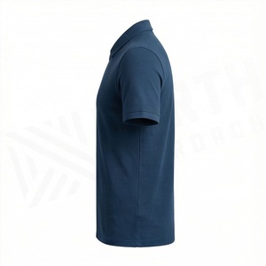 เสื้อโปโลผู้ชายผ้าเจอร์ซีย์คอตตอน 100% ระบายอากาศได้ดี ซิปครึ่งตัว ไซส์ใหญ่ พิมพ์ลายปัก สีตามสั่ง สวมใส่สบายๆ - Product Image 3