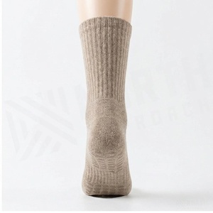 Chaussettes North Approach Crew, couleur unie, respirantes, en coton, pour adultes, chaussettes décontractées d'automne - Product Image 2