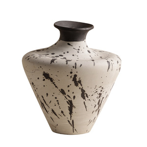 Vase en céramique moderne à effet d'<span class=keywords><strong>encre</strong></span> éclaboussée, style chinois, vase décoratif pour fleurs, pour la décoration <span class=keywords><strong>de</strong></span> la maison, du salon et <span class=keywords><strong>de</strong></span> la table - Product Image 5