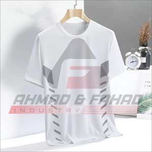 Men's Black Short Sleeve T-<b>Shirt</b> Geometric Print Quick Dry Knitted <b>Polyester</b> Sporty Summer Wear - Product Image 2