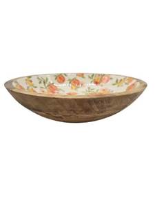 Bol en bois Meenakari artisanal, bol de service décoratif traditionnel indien, bol en bois Meenakari peint à la main, décoratif - Product Image 1