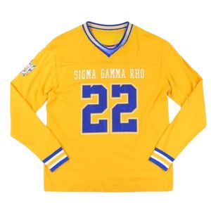 Camiseta de Manga Larga Personalizada para Mujer, con Logotipo Bordado con Letras Griegas, Ropa Deportiva Casual Universitaria, Prenda de Moda - Product Image 1