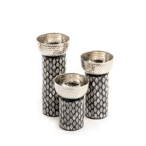 Recién llegado: Tazón de resina de nácar y acero inoxidable, vajilla para servir comida, tazón metálico hecho a mano. - Product Image 3