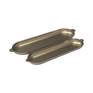 ถาดโลหะทรงรีสำหรับใช้ในครัวถาดเสริฟทรงรีสีสันสวยงามใช้งานได้หลายรูปแบบทันสมัยใช้ในครัวเรือน - Product Image 1