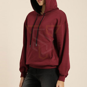 Vêtements de mode, sweats à capuche pour femmes de couleur unie, vêtements d'hiver pour femmes, sweats à capuche pour femmes fabriqués au Pakistan - Product Image 2
