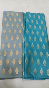 Jacquard Brocade Fabric Woven Metallic Leaf Pattern For Dress Apparel <b>Women</b> Medium Weight Silk Material - Product Image 4