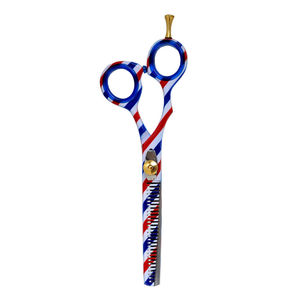 Ciseaux à effiler professionnels de qualité supérieure en acier inoxydable, type droit, tranchants, fournitures pour salons de beauté - Product Image 2