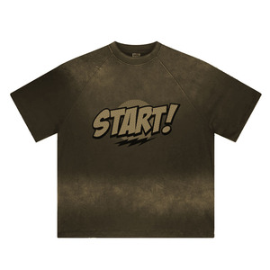 Camiseta Oversize Personalizada con Lavado Ácido, Unisex, Estilo Urbano Vintage, Algodón Premium, Fabricante OEM de Marca Privada, Camiseta con Lavado Vintage - Product Image 4