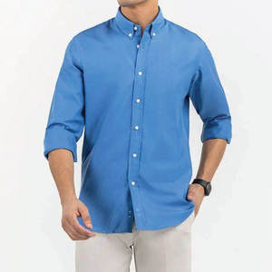 Mens Dress <b>Shirt</b> High Quality Custom Embroidered <b>Half</b> Sleeve Business Formal Slim Fit Breathable Cotton Anti-UV Turn-down Collar - Product Image 6