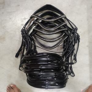 Alta calidad genuino cuero de vaca caballo brida Headstall sillín inglés para doma Riendas de equitación fabricadas Kanpur India - Product Image 2